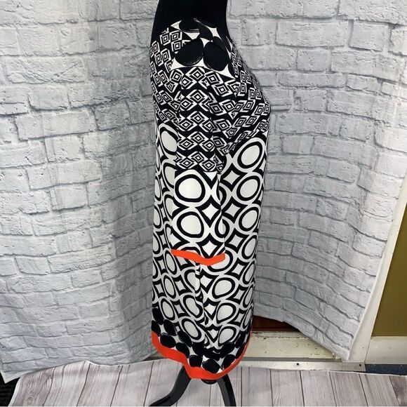 AB Studio pattern print midi dress women size Medium - Picture 4 of 10